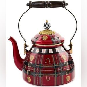 MacKenzie-Childs Kilted Enamel Tea Kettle, 2-Qt